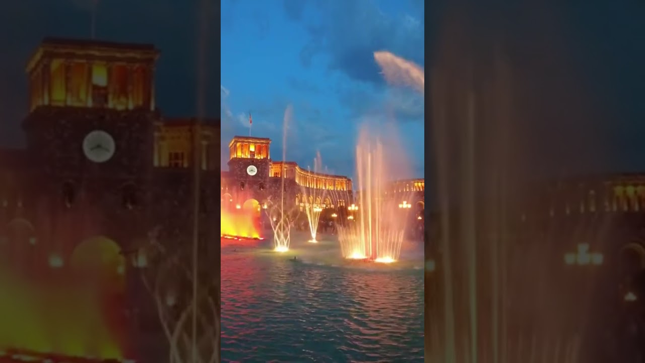 Musical fountains in Yerevan ⛲️ Republic Square