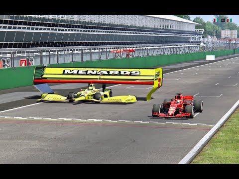 Ferrari F1 2018 vs Monster IndyCar - Monza
