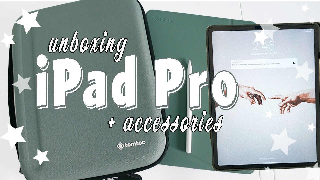 IPAD PRO 2020 UNBOXING 12.9" || Testing PaperLike Screen Protector and Case Review + Accessories