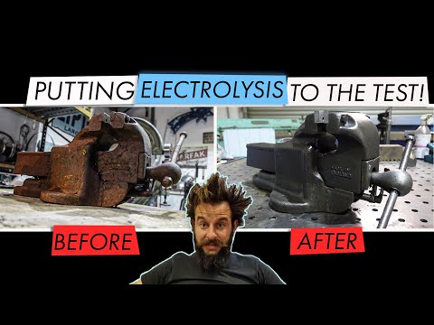 Putting Electrolysis To The Test! | Rusty Vice Restoration
