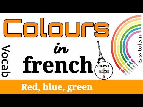 Learn french | Colours | Les couleurs | Vocabulary | DELF