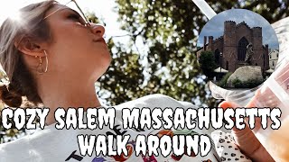 Salem Massachusetts- Walk Around with Me 🐈‍⬛🍂