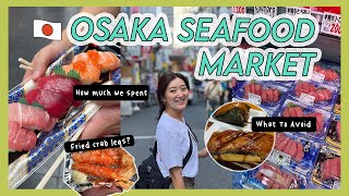 🇯🇵🍣🦀 WHAT I ATE AT THE OSAKA KUROMON MARKET + HOW MUCH WE SPENT: JAPAN DIARIES | Crystall Cho