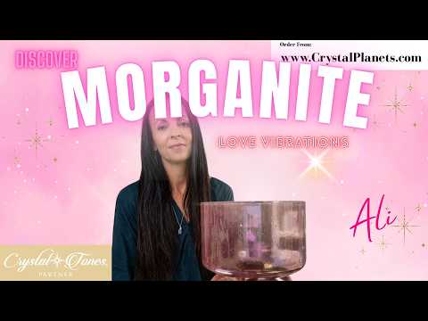Morganite Palladium Crystal Tones® Alchemy Crystal Singing Bowl 9" D#+10