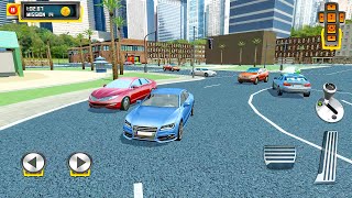 Urban Blue Sedan Real Driving, Multi Level Car Parking | Gameplay Android