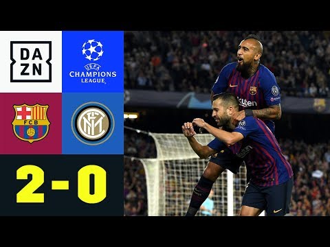 Mit Edelfan Lionel Messi: Barca schlägt Inter | FC Barcelona - Inter 2:0 | UEFA CL | DAZN Highlights