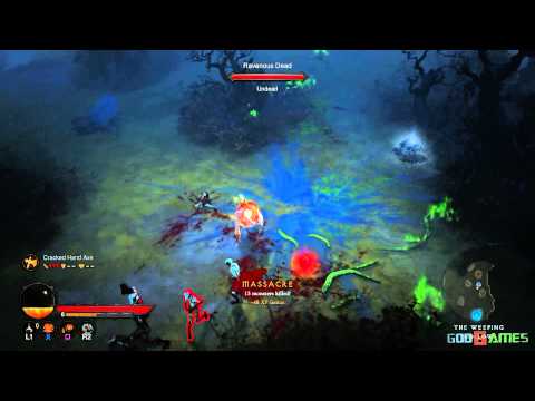 Diablo 3 PS3 Walkthrough 1080p - Normal ACT 1 Barbarian female AndrissGG Part 2