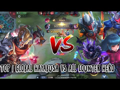 TOP GLOBAL HAYABUSA  INTENSE GAMEPLAY AGAINST COUNTERS