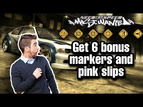 Open 6 Bonus Markers in Need for Speed: Most Wanted │ How to Get All Pink Slips from Blacklist Racer