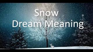 Snow Dream Meaning