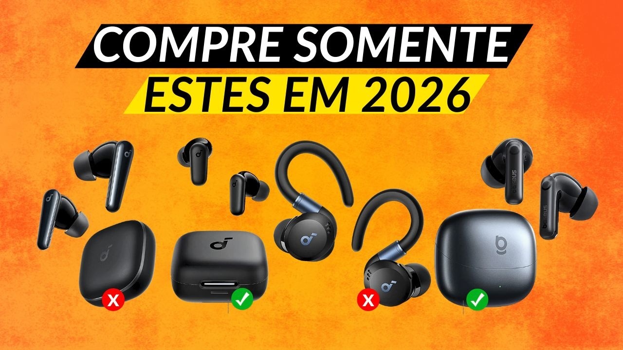 4 Fones Bluetooth com Cancelamento de Ruído que REALMENTE Funcionam (e são BARATOS!) em 2026 🎧