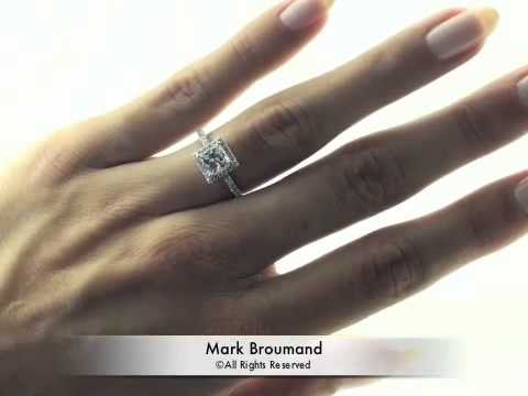 1.85ct Princess Cut Diamond Engagement Anniversary Ring - Mark Broumand