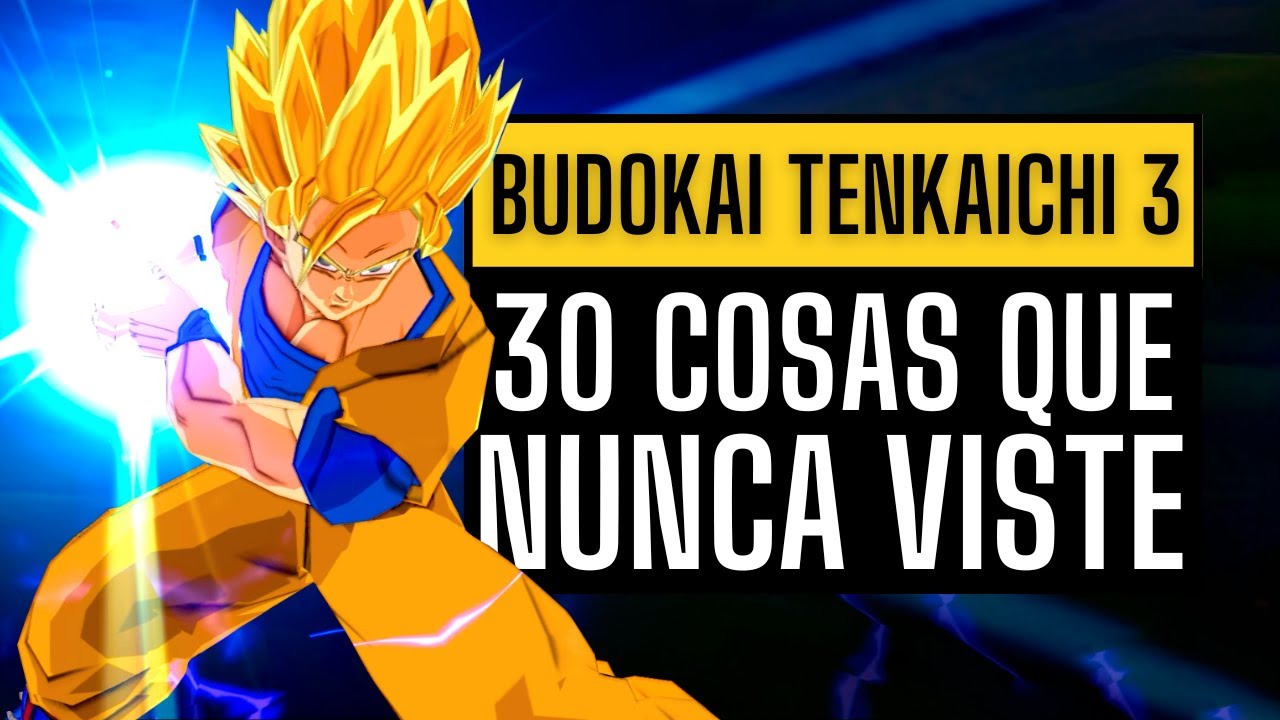 30 Cosas que Nunca Viste en Dragon Ball Z Budokai Tenkaichi 3