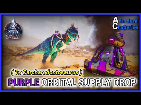 ARK Ascended Extinction - SOLO LEGENDARY PURPLE Orbital Supply Drop (1x Carcha) - S3E69