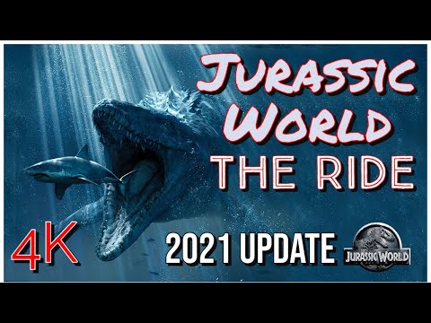Jurassic World: The RIDE // New Finale 2021 (4K Front Row POV) Universal Studios Hollywood