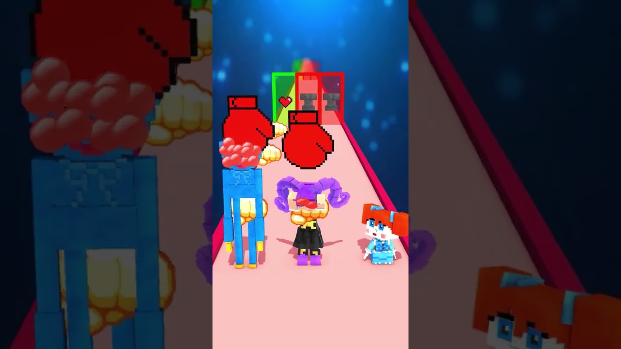 NEW Epic PUNCH RUN - Lily LoveBraids vs Huggy Wuggy and Prototype - Poppy Playtime 5 Animation
