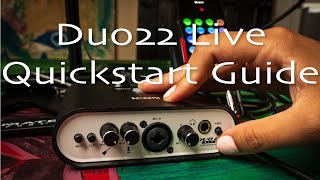 Video thumbnail for Duo 22 Live Quickstart Video by Icon Pro Audio
