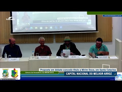 Comissão debate título de Capital Nacional do Melhor Arroz para Mirim Doce (SC)