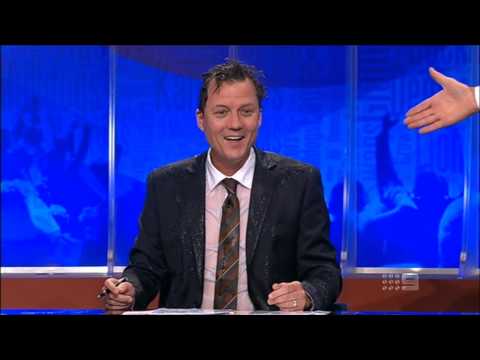 The Footy Show (AFL): Sam Newman dumps water on James Brayshaw (11/4/2013)
