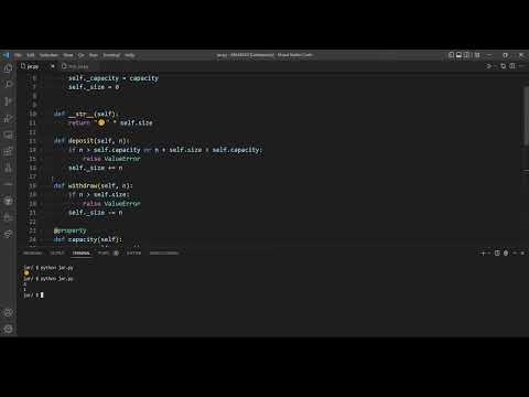 Cookie Jar -Problem Set 8 (CS50's Introduction to Programming with Python)