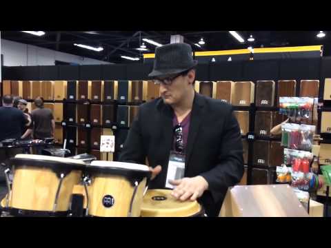 Francisco Crow with Conga Fun at Meinl Booth NAMM 2014