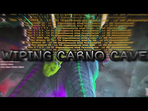 THE WIPE OF AHAMS CARNO CAVE ON SERVER 833 | ARK OFFICIAL PVP PS4