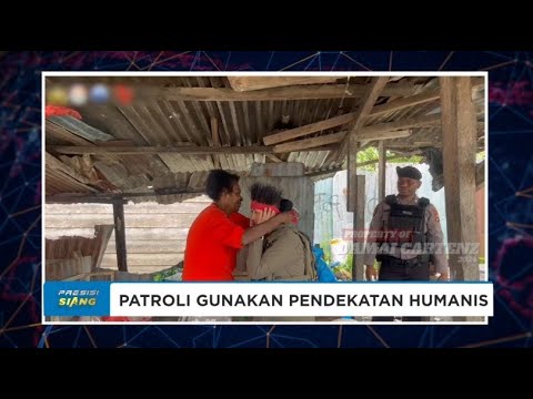 PATROLI DIALOGIS GUNA MENJAGA SITKAMTIBMAS SELAMA PERAYAAN HUT RI KE 79 DI MIMIKA