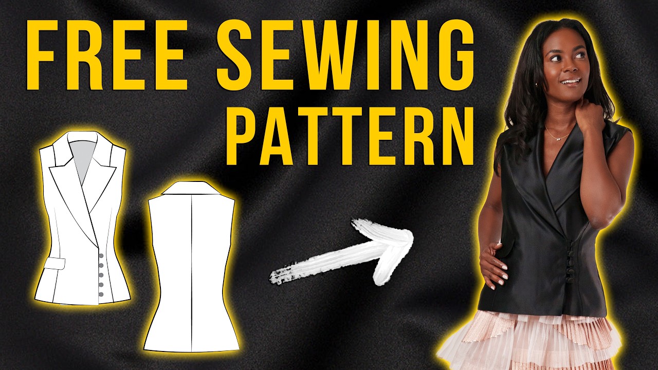 How To Sew a Lined Vest with FREE Sewing Pattern | Step-by-Step Sewing Tutorial