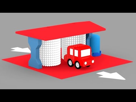 Lehrreicher Zeichentrickfilm - Die 4 kleinen Autos - Ab in die Waschanlage