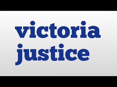 victoria justice meaning and pronunciation
