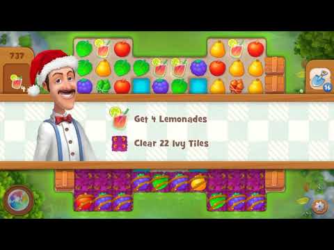 Gardenscapes Level 737 With No Boosters