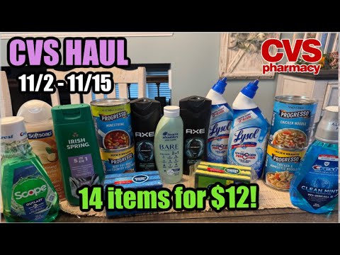 CVS HAUL (11/2 - 11/15) | 14 Products for 86¢ Each!