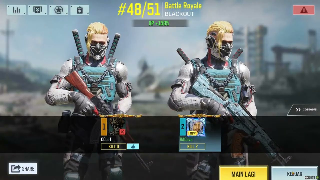 INTENSE Duo Battle Royale Blackout CODM ARCava