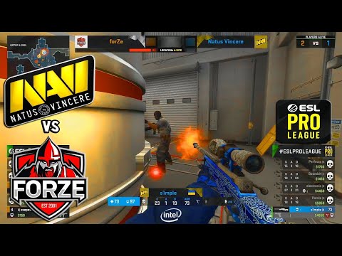 S1MPLE 400IQ!   NaVi vs forZe   ESL Pro    CSGO Highlights
