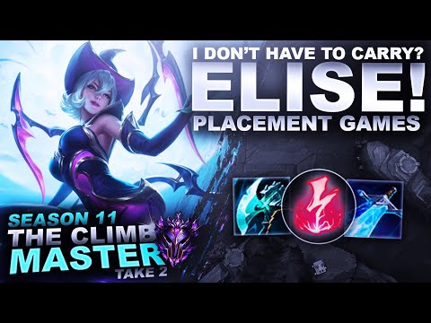 I DON'T HAVE TO CARRY THIS GAME? ELISE! - Climb to Master S11 | League of Legends