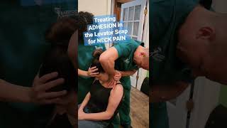 Treating CHRONIC NECK PAIN from a whiplash injury using ADHESION RELEASE METHODS #whiplash #neckpain