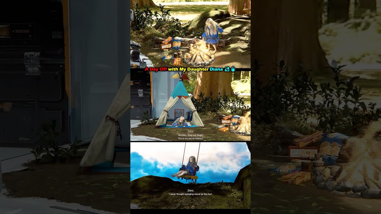 Father & Daughter Camp Day 🏕️✨PRAGMATA