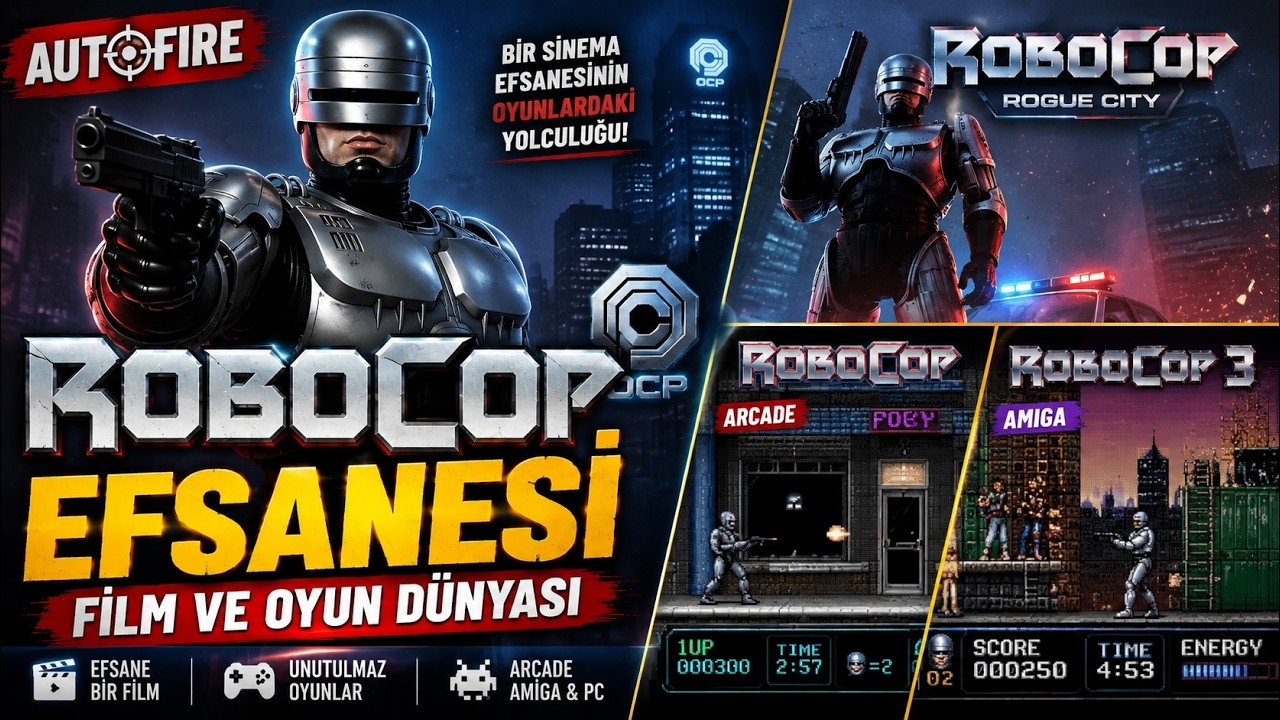 AUTOFIRE: Sinemadan Oyunlara RoboCop Efsanesi! (Arcade, Amiga 3D ve Rogue City)
