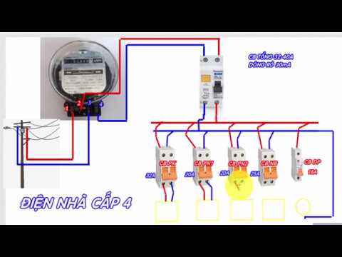 Điện Nhà-Sơ Đồ Đấu Nối Điện Nhà  Dân Dụng Cấp  4(Phần 1)-Home Electrical Wiring