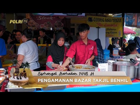 POLISI HUMANIS KAWAL BAZAR TAKJIL RAMADAN