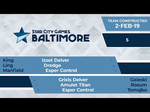 SCGBALT: Round 5 - King, Ling, Manfield vs Gaieski, Rosum, Tomajko | Team Constructed