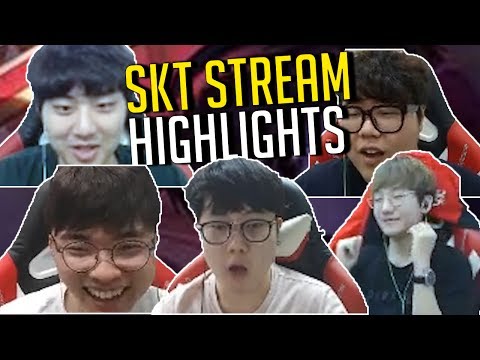 SKT Trying not to Tilt Challenge - SKT  Squad Stream Highlights TRANSLATED