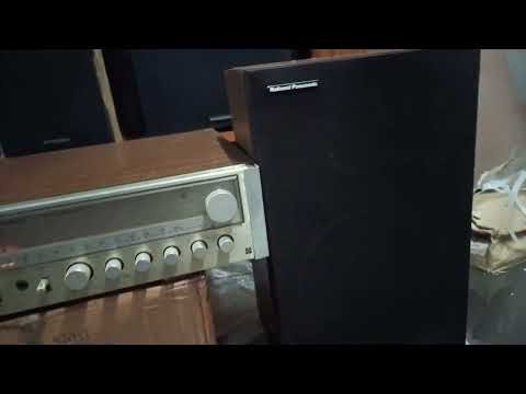 National Panasonic stereo receiver cassette amplifier Sg 3800 with speakers, Ledsonic 3800 sold