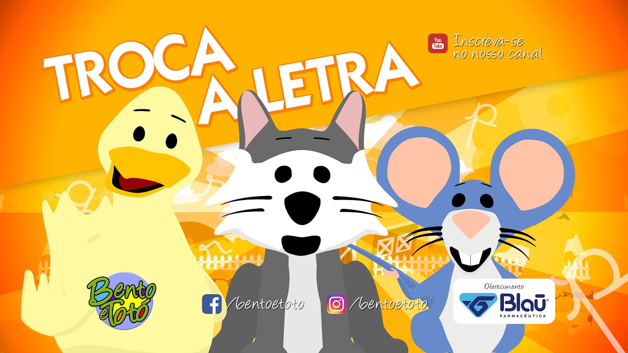 Bento e Totó - Troca a Letra (Desenho Infantil)