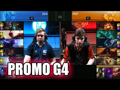 FC Schalke 04 vs Misfits | Game 4 S7 EU LCS Spring 2017 Promotion Tournament | S04 vs MSF G4 1080p
