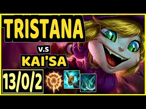 YUUKI60 (TRISTANA) vs KAI'SA - 13/0/2 KDA BOTTOM ADC GAMEPLAY - EUW Ranked MASTER