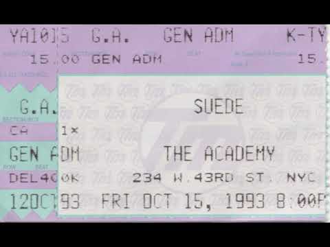 Suede live at The Academy, NYC - October 15, 1993