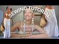 Gathered Maxi Skirt Sewing Tutorial Draft Your Own Sewing Pattern