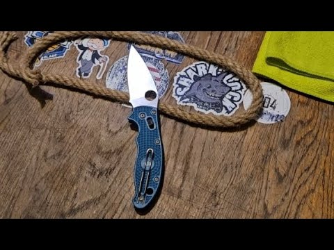 Spy27 manix 2 LW edge retention test on factory edge and a quick sharpening on Shapton Kuromaku 1500