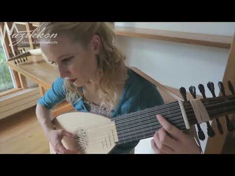 LaurenciniBranle Played By Ieva Baltmiskyte on Muzikkon Travel Lute 7 Course Rosewood